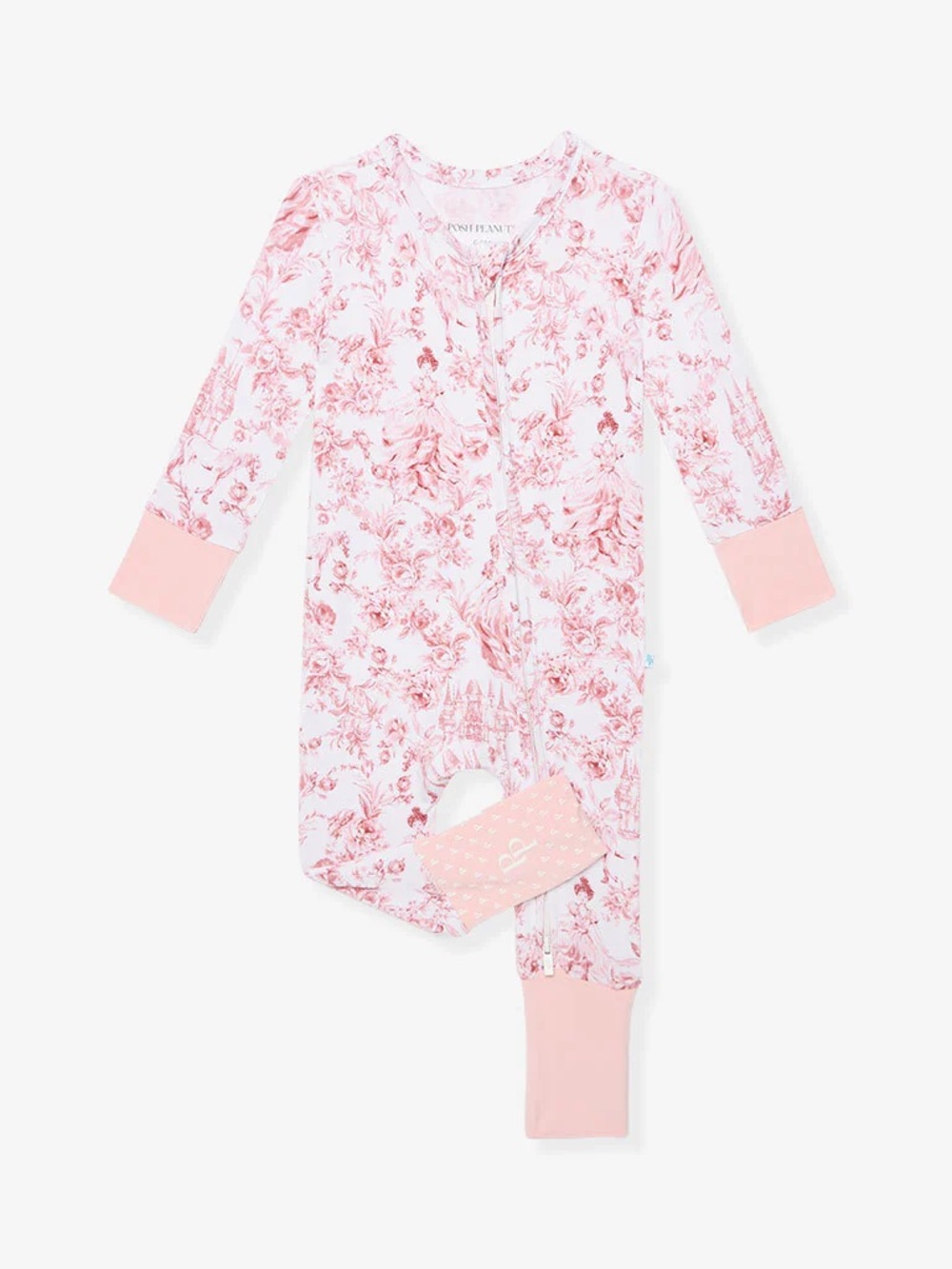 Posh Peanut Pink Floral One-Piece Pajama, Antoinette, New With Tags
